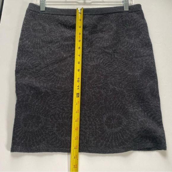 Eileen Fisher Wool Floral Print Knit Pencil Skirt Medium - Picture 5 of 9